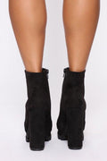 Black Lace Up Booties LEGEND FOOTWER INC
