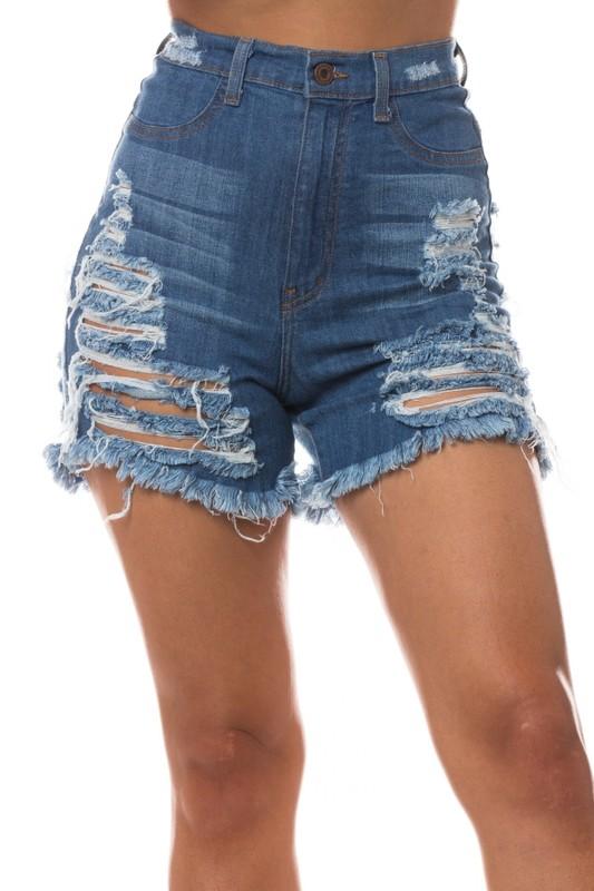 Super Destroyed Frayed Shorts APHRODITE