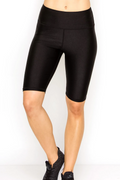 High Waist Liquid Shine Biker Shorts (OLD) LETS GO APPAREL