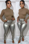 Metallic Skinny Pants JC & JQ INC