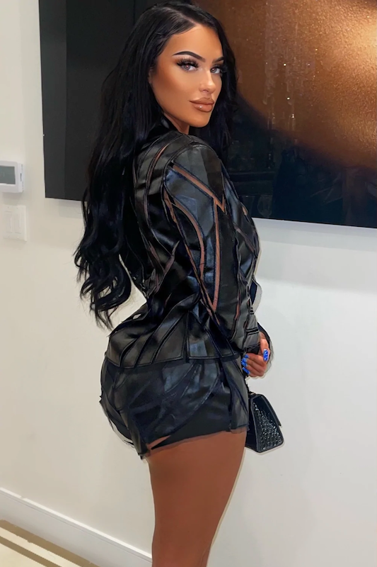 Faux Leather Patchwork Jacket HOT & DELICIOUS